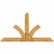 Ekena Millwork Richland Rough Sawn Timber Gable Bracket, Western Red Cedar, 84"W x 45"H x 6"D x 6"F, 13/12 Pitch GBW084X45X0606RIC00RWR - alternate 1